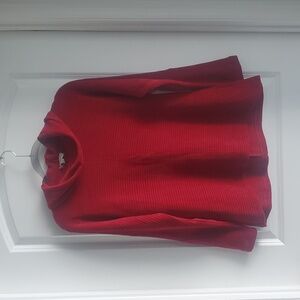 Women's Red blouse by Chenault. Sz med.